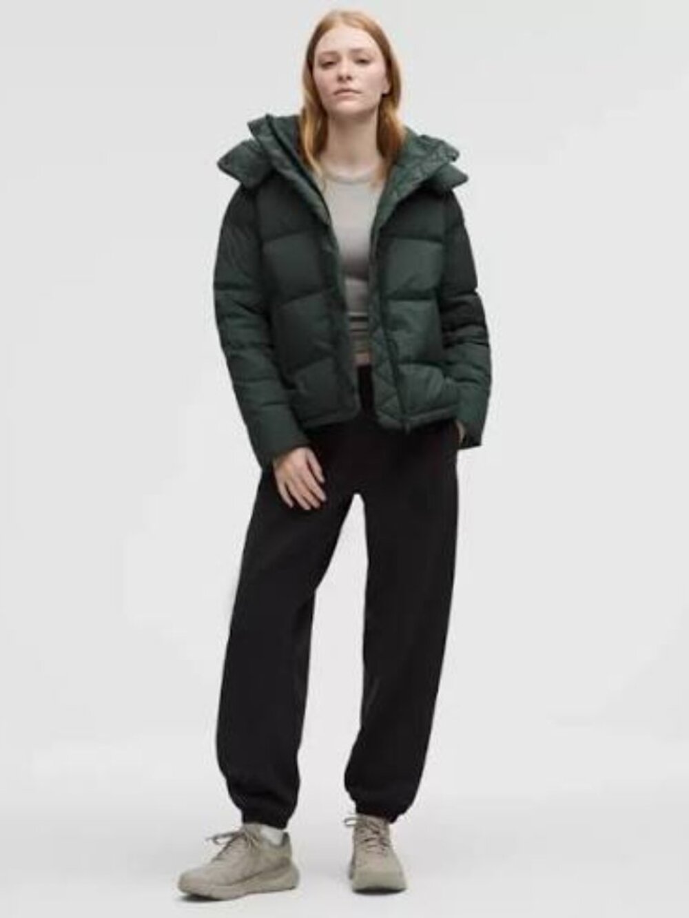 NWT Lululemon Wunder Puff Jacket, Sz 6, RAINFOREST GREEN